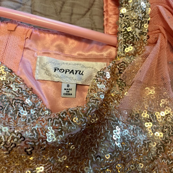 Popatu little girls sequin dress . Size 8 - Picture 9 of 16